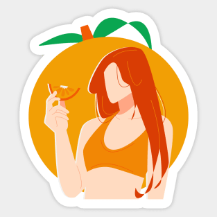 Orange Orange Sticker